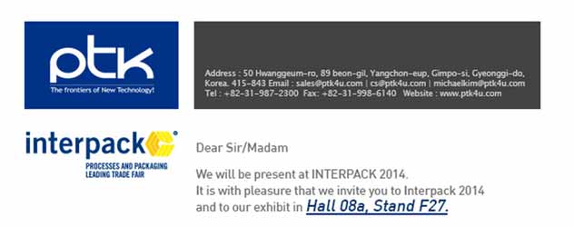 Interpack 2014 invite